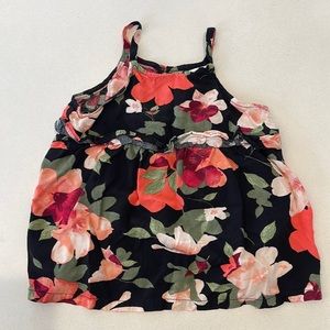 EUC Floral Old Navy tank top, 4T